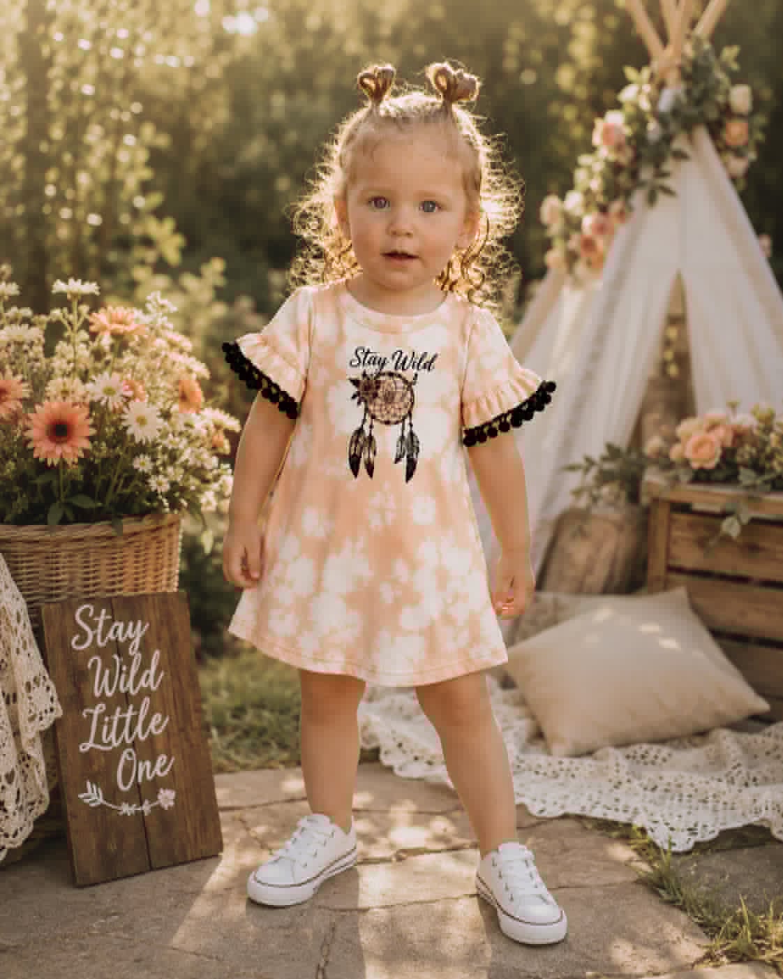 Stay Wild Dreamcatcher Boutique Dress