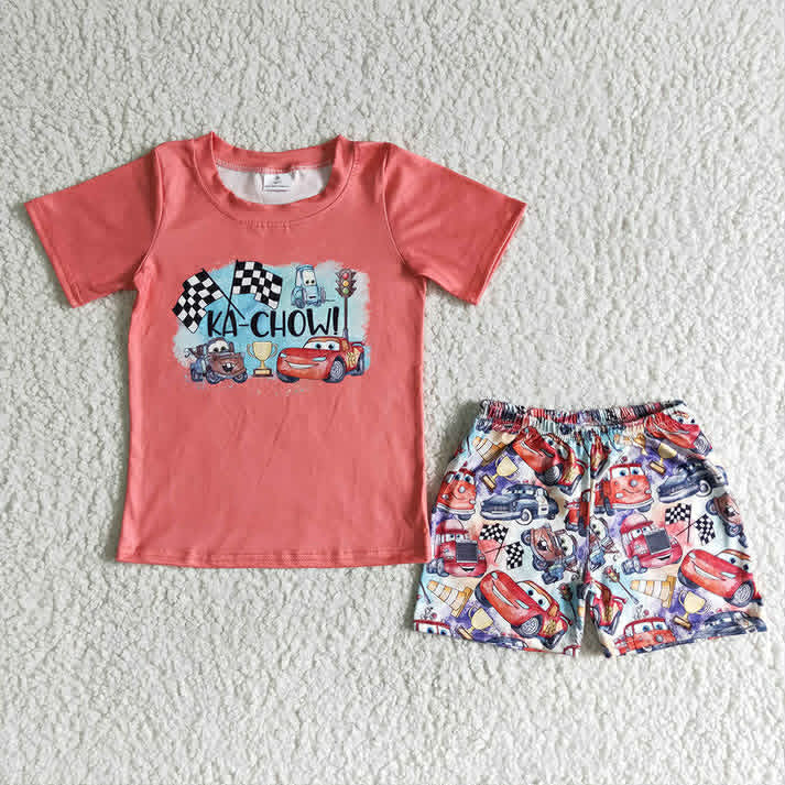 Lightning McQueen "Ka-Chow!" Short Set (For Officially Licensed Merchandise)
