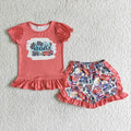 Disney Pixar Cars "Ka-Chow!" Ruffle Short Set (For Officially Licensed Merchandise)