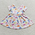 Rainbow Dino Twirl Dress