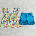 Dinosaur Dreams Flutter Short Set