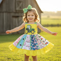 Country Patchwork Twirl Dress
