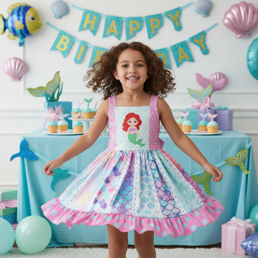 Ariel Mermaid Twirl Dress (For Officially Licensed Merchandise)
